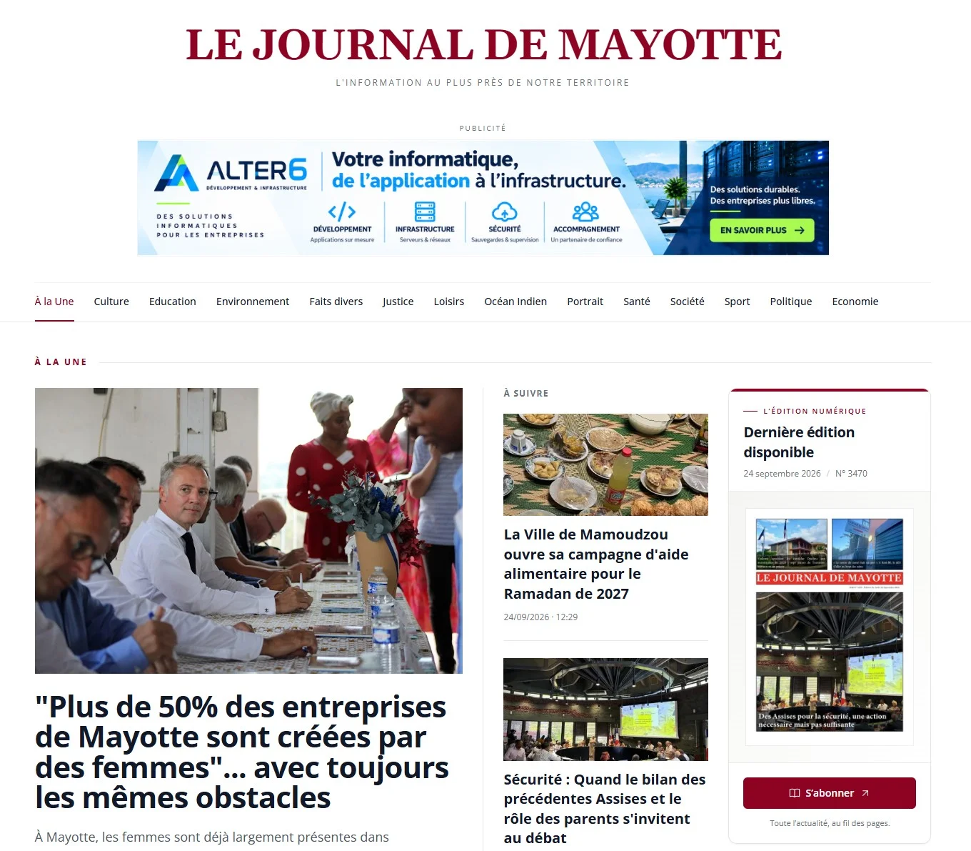 Journal de mayotte alter6 alternative system